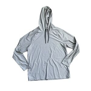 Rhone‎ Reign Performance Hoodie Shirt Size XL Gray Stretch Pullover Athleisure